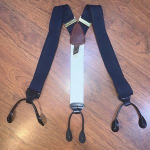 Trafalgar Blue Elastic Braces (Suspenders)